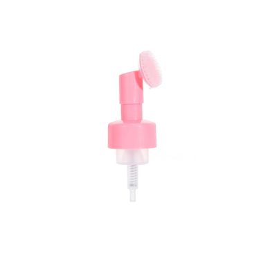 42mm 모스 폼 펌프 디스펜서 얼굴 비누 플라스틱 실리콘 붓 펌프 스프레이 병 PP 플라스틱 얼굴 심장 모양