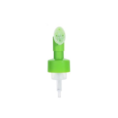42mm 모스 폼 펌프 디스펜서 얼굴 비누 플라스틱 실리콘 붓 펌프 스프레이 병 PP 플라스틱 얼굴 심장 모양
