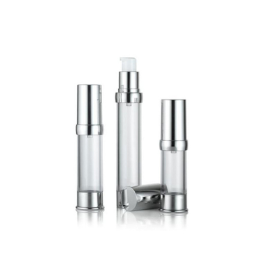 50ml 120ml 직선 둥근 톤 병 공기 없는 로션 용기 이중 벽