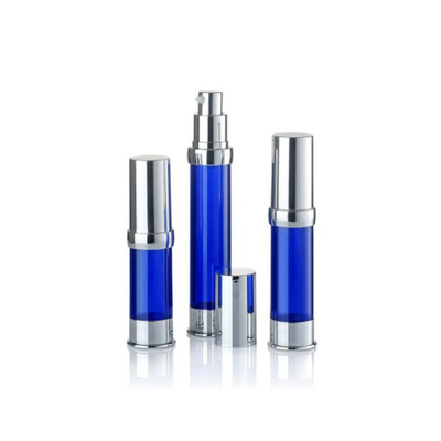 50ml 120ml 직선 둥근 톤 병 공기 없는 로션 용기 이중 벽