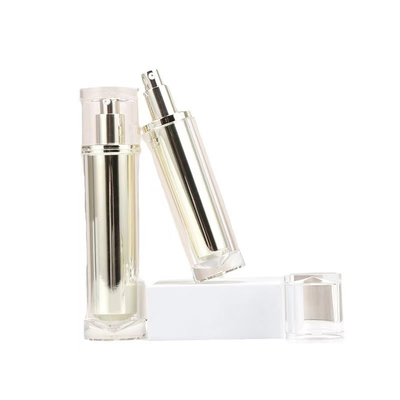 100ml 아크릴 공기 없는 펌프 얼굴 로션 화장품 병 크림 잔 세트
