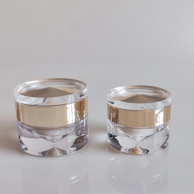 100ml 아크릴 공기 없는 펌프 얼굴 로션 화장품 병 크림 잔 세트