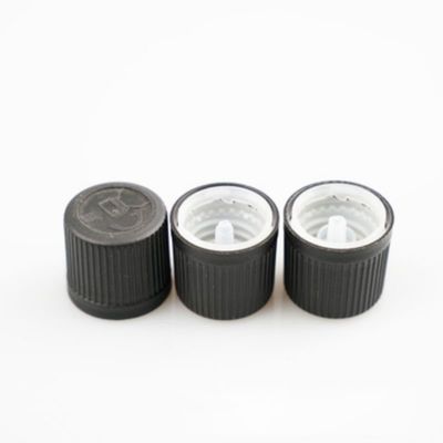20mm 24mm 28mm 검정색 골판형 플라스틱 나사 캡 유도 밀봉 개스킷 또는 압력 감응 밀봉 개스킷