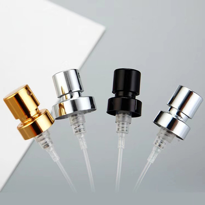15mm 럭셔리 향수 금 금 알루미늄 원자화 고체화 된 얇은 안개 분사 펌프