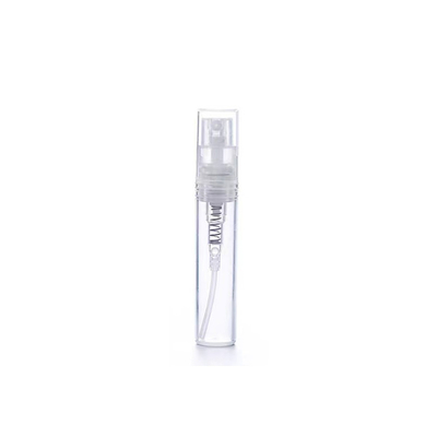 10ml 맑은 미니 스프레이 향수 유리 샘플 병 플라스틱 스프레이 펌프 유출 방지
