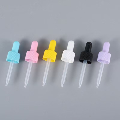 사용자 지정 색상 18mm 24mm 리버드 PP 플라스틱 드롭퍼와 플라스틱 파이펫 전문 액체 분배 도구