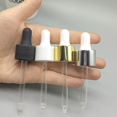 주문 색상 18mm 24mm 알루미늄 폐쇄 유해 기름 병을위한 플라스틱 방울기