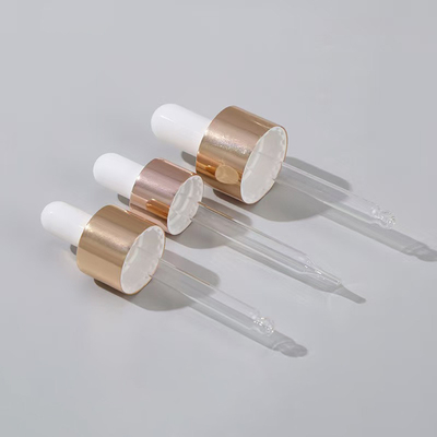 주문 색상 18mm 24mm 알루미늄 폐쇄 유해 기름 병을위한 플라스틱 방울기