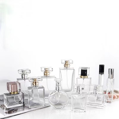 30ml 50ml 75ml 큐보이드 모양 유리 향수 안개 병
