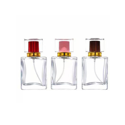 30ml 50ml 75ml 큐보이드 모양 유리 향수 안개 병