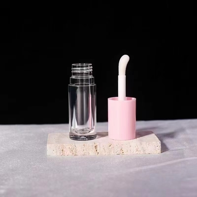 반짝이는 빈 튜브 사용자 지정 로고 검은 컨테이너 브러쉬와 함께 5ML 립 반짝이는 튜브 기울기 립
