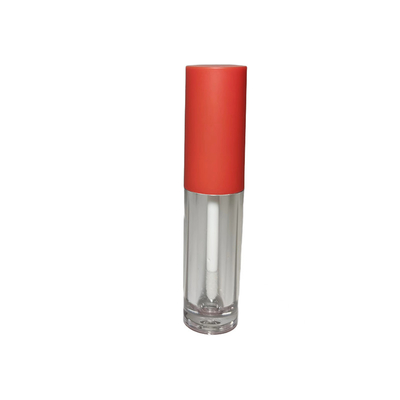 패키지 빈 6ml 맑은 입술 광택 튜브 스 Wand Round Custom Logo 입술 광택 튜브