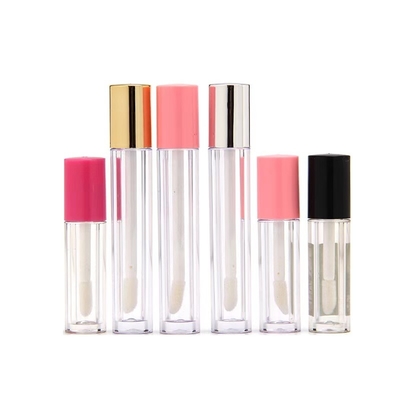 5ml 용량의 립 글러스 용기, 플라스틱 립 바임 튜브 닫기 및 빈 빗 모양 입술 립 스틱 튜브