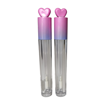 스틱 둥근 맞춤 로고 립 글러스 튜브 텅 비는 6ml 맑은