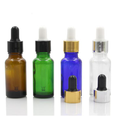 5/10/15/20/30/50/100ML Assorted Sizes Amber Glass Dropper Bottles with Dropper Lids for Cosmetic Oil