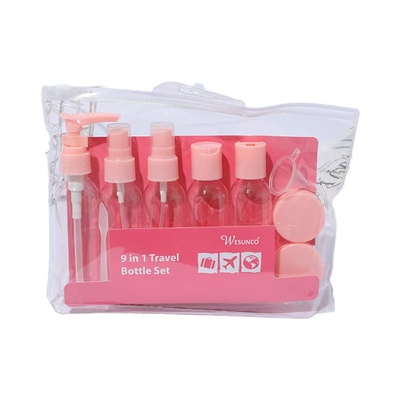 50ml 여행 병 세트 누출 방지 여행 병 세트 샴푸 로션 액체 비행기 세트