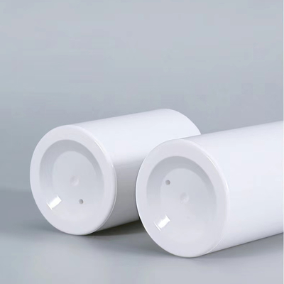White Color Crimp Pump Airless Dispenser Bottle With 30ml 50ml 80ml 100ml Support Customization