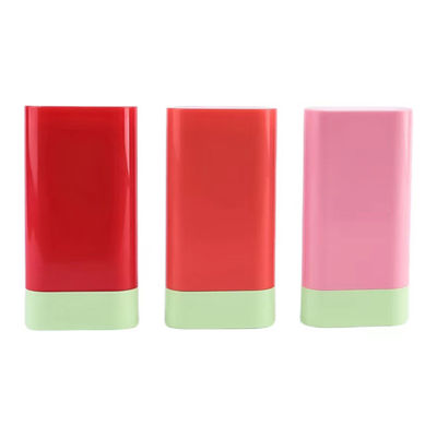 밝은 색상 하단 충전 20g 데오도란트 밤 스틱 용기 OEM ODM 수락