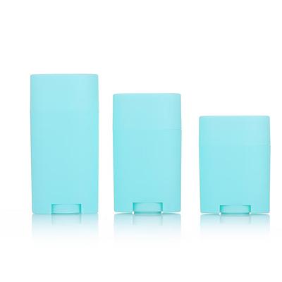 다양한 색상의 원형 35g 50g 75g PP 플라스틱 바디 향기 데오도란트 밤 스틱
