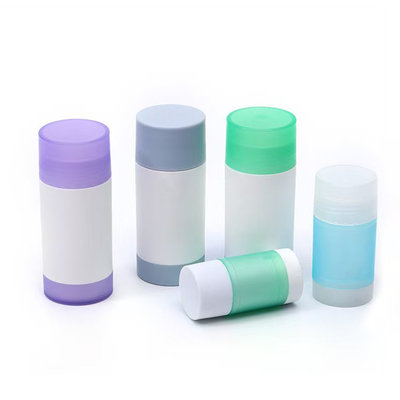 회전 디자인 30g 50g 75g 100g PP 듀얼 셸 보디 프라거먼스 디오더런트 스틱 컨테이너