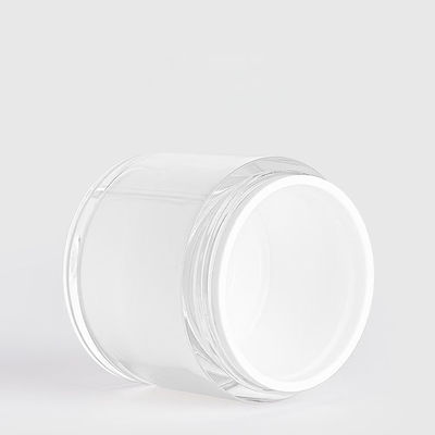 15g 30g 50g 100g Round PS Double Wall Airless Pump Face Cream Jar Cosmetic Bottle