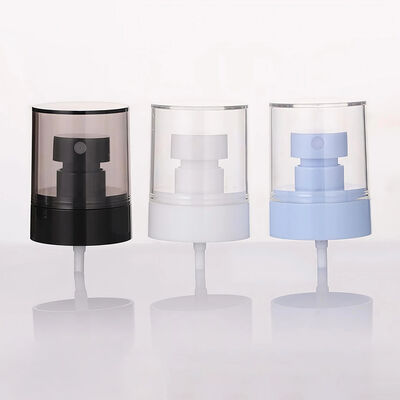 24mm 하프 커버 플라스틱 펌프 분무기 화이트 미스트 투명 캡 포함 액체 적용용 빅 캡