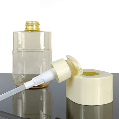 고품질의 원료와 탄탄한 어깨 원을 지원 한 300ml PET 로션 병 전체 세트 컬러 스프레이와 실크 인쇄