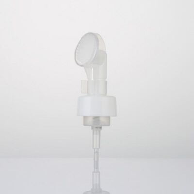 42mm 43mm Plastic Foam Dispenser Pump with Clip Silicone Brush Leak-proof