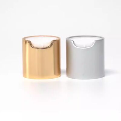 24/410 PP 둥근 프레스 금속 모자 금/은하 플라스틱 디스크 상단 뚜?? UV 인쇄 24mm 나사 모자