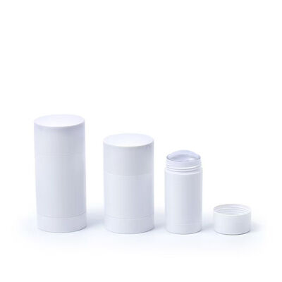 원통형 모양 30g 50g 75g PP 데오도란트 스틱 병 (메이크업 포장용)
