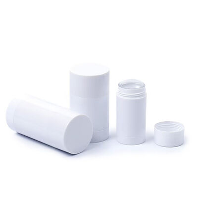원통형 모양 30g 50g 75g PP 데오도란트 스틱 병 (메이크업 포장용)