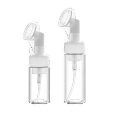 100ml 200ml 화장품 실리콘 브러시 폼 펌프 병 얼굴 청소용 재사용 플라스틱 분배기 비누 펌프 분배기