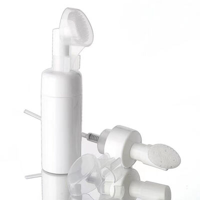 100ml 200ml 화장품 실리콘 브러시 폼 펌프 병 얼굴 청소용 재사용 플라스틱 분배기 비누 펌프 분배기