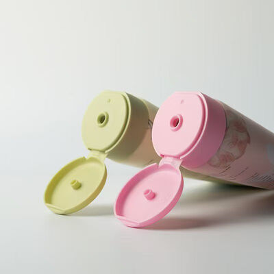플립 톱 디자인 50mm 지름 플라스틱 크림 튜브 피부 관리 화장품 패키지에 사용됩니다
