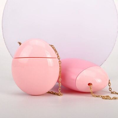 Cute Pink Egg-Shaped PET Bottle 50ml Sun Protection Serum Travel Size Packaging