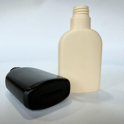 28mm 200ml HDPE 33g 매트 블랙/베이지 빈 플라스틱 병 샴푸 로션 화장품 포장