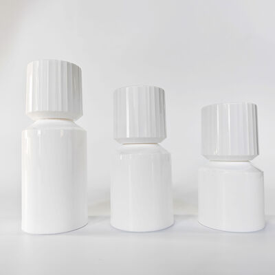 흰색 PP 진공 공기가 없는 펌프 병 30ml 50ml 80ml 100ml 빈 재충전 가능한 화장품 로션 용기 휴대용 피부 관리 세럼 수분 가습기 미용 포장용 진공 병