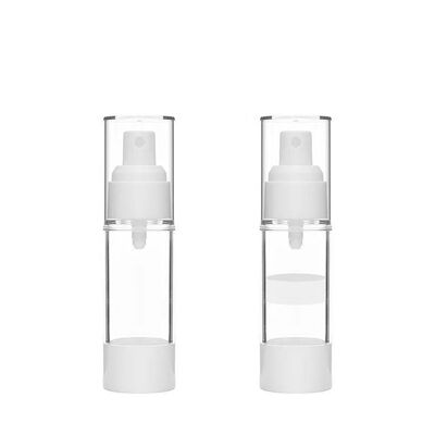 분홍색 맑은 공기 없는 진공 스프레이 병 15ml 30ml 50ml 다시 채워질 수 있는 미니 화장품 얇은 안개 스프레이어 휴대용 여행 빈 피부 관리 토너 향수 원자화 플라스틱 뷰티 포장 용기