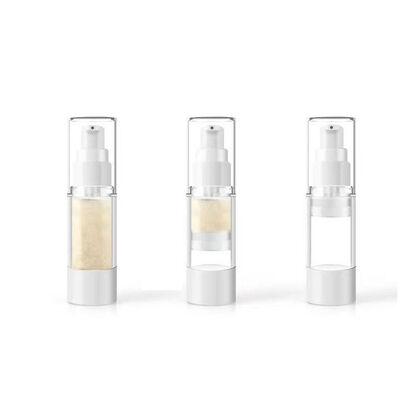 분홍색 맑은 공기 없는 진공 스프레이 병 15ml 30ml 50ml 다시 채워질 수 있는 미니 화장품 얇은 안개 스프레이어 휴대용 여행 빈 피부 관리 토너 향수 원자화 플라스틱 뷰티 포장 용기