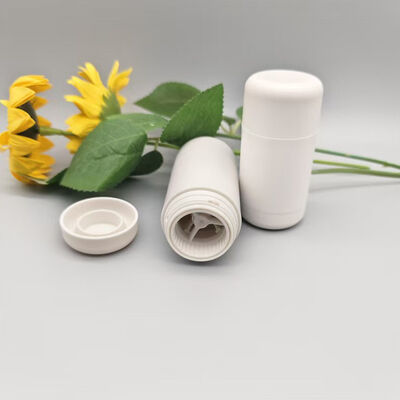 15g 30g 50g 75g PP Matte Two-Tone Twist up Stick Container Empty Rotatable Plastic Tube for Deodorant