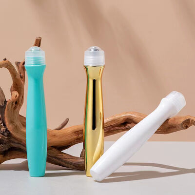 Portable  Stainless Roller Ball Plastic Bottle Cosmetic  Oil Deodorant Perfume
