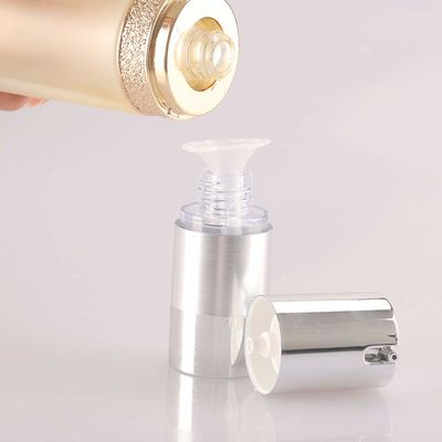 15ml 30ml 50ml 플라스틱 공기 없는 펌프 진공 화장품 병 누출 방지 제어 분비 크림 로션 포장