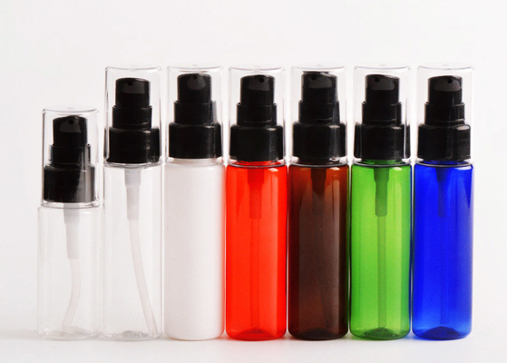 PET 30ml 플라스틱 병 검정 모자를 가진 투명한 화장품 병