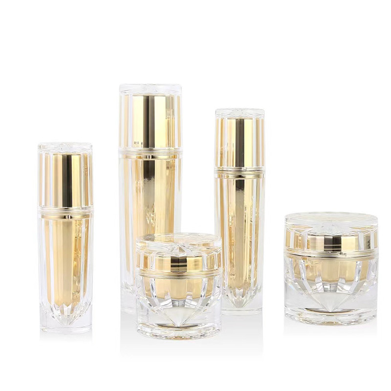 30ml 50ml 100ml 로즈 골드 아크릴 화장품 포장 병 크림 병