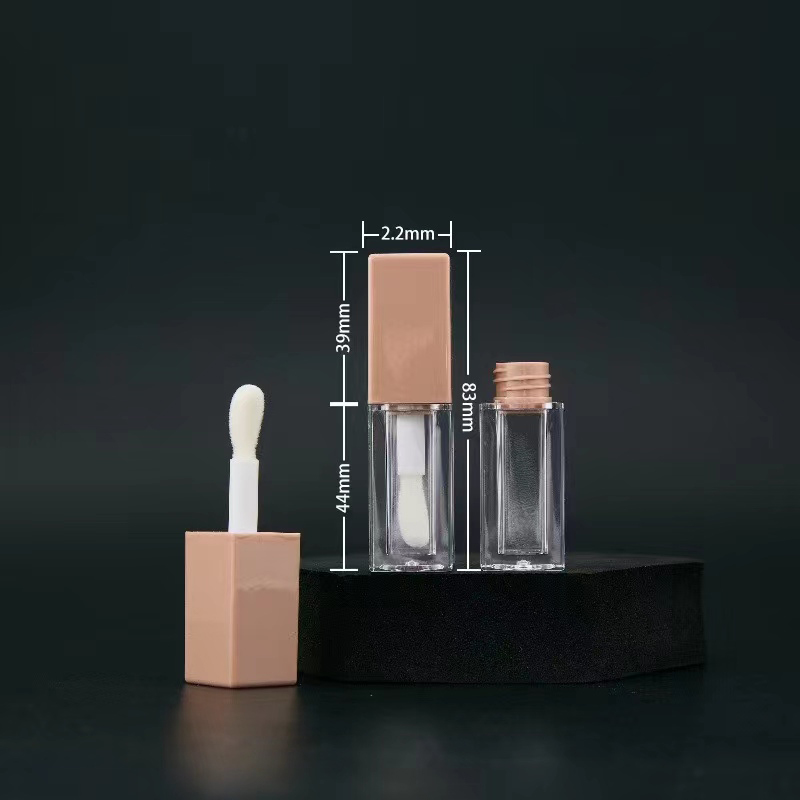 립스틱 및 마스카라용 투명 귀여운 PET 튜브 10ml 스크린 프린팅 광택 튜브