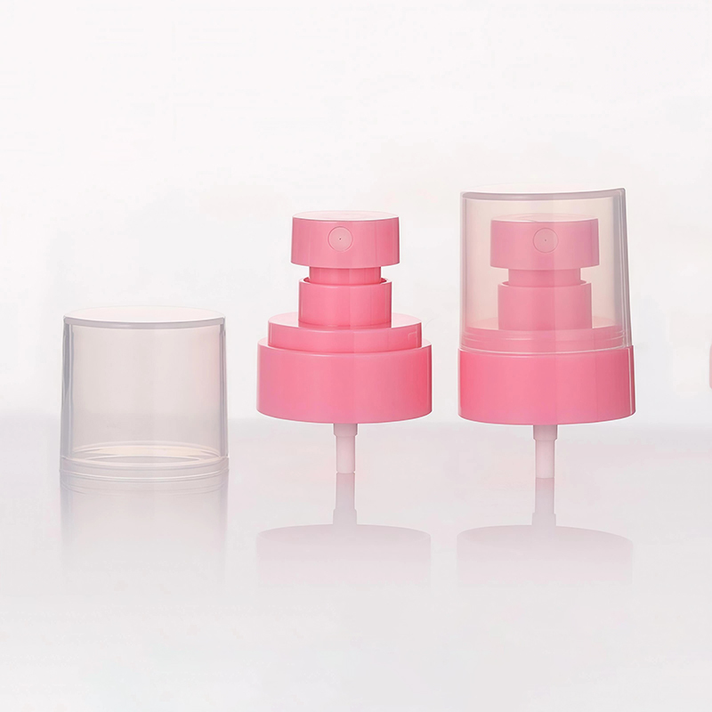 24mm 하프 커버 플라스틱 펌프 분무기 화이트 미스트 투명 캡 포함 액체 적용용 빅 캡