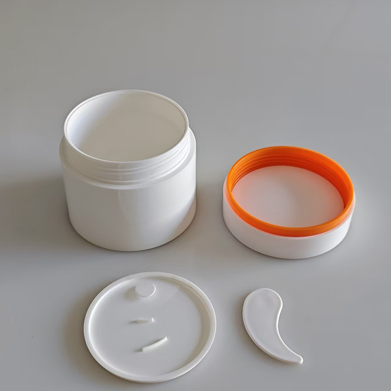 Cosmetic PP Cream Jar 120g 200g With Spoon and Pull-hand Gasket Support Customization