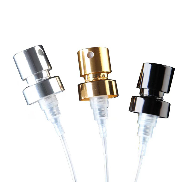 13mm 15mm 18mm 20mm 알루미늄 골드 실버 반짝이는 곱슬 곱슬한 미스트 스프레이 향수 스프레이 펌프