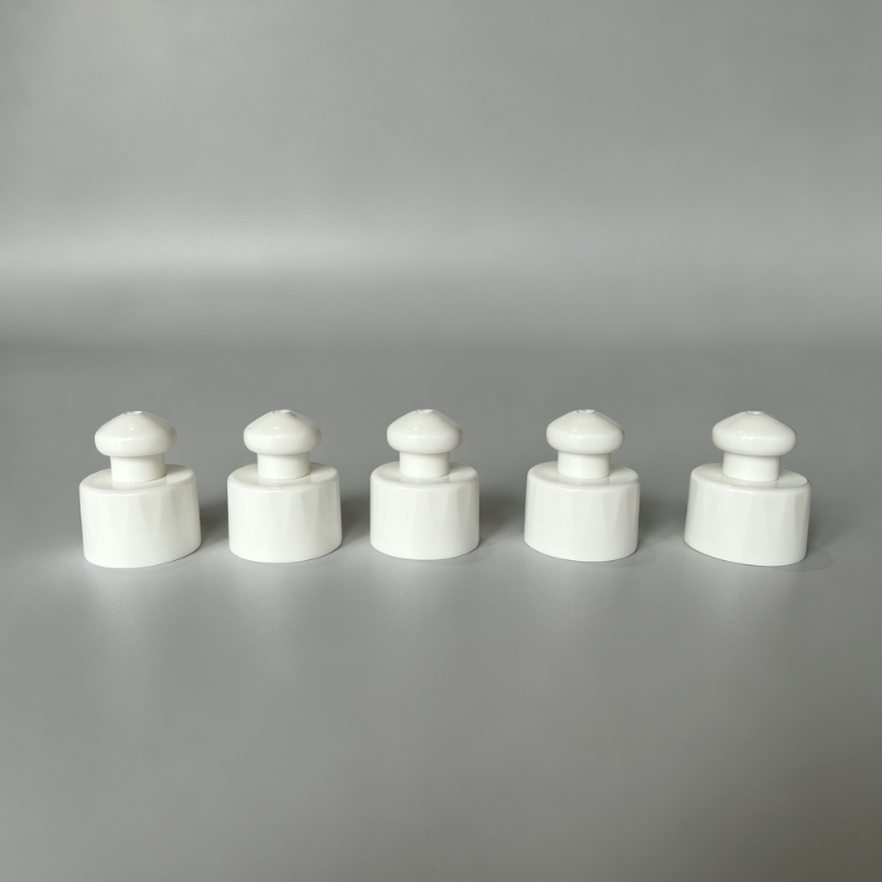 병 플라스틱 스크류 캡에 대한 병 분배 캡에 대한 28mm 푸시 풀 플라스틱 스포츠 캡