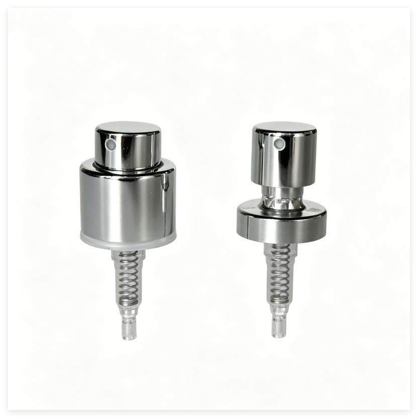 15mm 크림-온 알루미늄 얇은 안개 스프레이어 펌프 0.15cc 출력 화장품 병에 대한 향수 스프레이 노즐